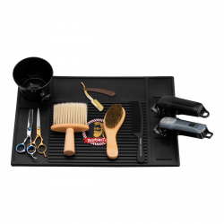 Bordsmatta för barberarverktyg och utrustning