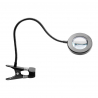 Förstoringslampa / bordslampa LED SNAKE RING svart