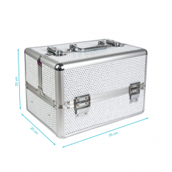 Kosmetikväska / sminkväska 7038-2 i aluminium