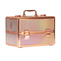 Kosmetikväska / sminkväska ROSE GOLD K105-7H i aluminium