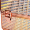 Kosmetikväska / sminkväska ROSE GOLD K105-7H i aluminium