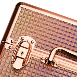 Kosmetikväska / sminkväska ROSE GOLD K105-7H i aluminium