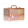 Kosmetikväska / sminkväska ROSE GOLD K105-7H i aluminium