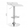 Barstol / receptionsstol QS-B08 vit