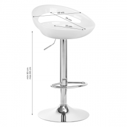 Barstol / receptionsstol QS-B01 vit