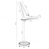 Arbetslampa / bordslampa ELEGANTE 801-TL LED vit, stativ, ljusintensitet, ljusfärg