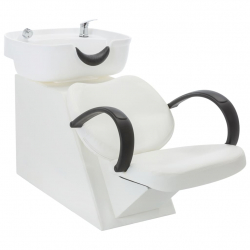 Schamponeringsstol VIDA vit / vit