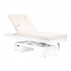 Elektrisk massagebänk / behandlingsbänk SPA AZZURRO 815B vit, 2-motor, belysning