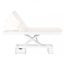 Elektrisk massagebänk / behandlingsbänk SPA AZZURRO 815B vit, 2-motor, belysning