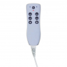 Elektrisk massagebänk / behandlingsbänk SPA AZZURRO 815B vit, 2-motor, belysning