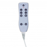 Elektrisk behandlingssäng / massagebänk SPA AZZURRO 815B vit, 2-motor, med LED belysning och uppvärmning