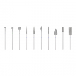 Diamant slipbits set 10st för elektrisk nagelfil / fotfil
