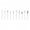 Diamant slipbits set 10st för elektrisk nagelfil / fotfil