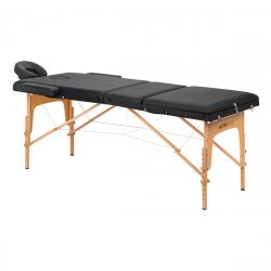 Bärbar massagebänk / behandlingssäng ACTIV 2 LUX svart, lutning, väska