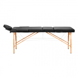 Bärbar massagebänk / behandlingssäng ACTIV 2 LUX svart, lutning, väska