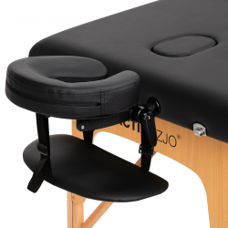 Bärbar massagebänk / behandlingssäng ACTIV 2 LUX svart, lutning, väska