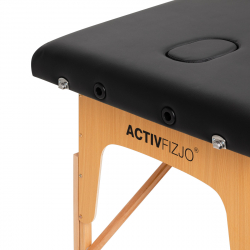 Bärbar massagebänk / behandlingssäng ACTIV 2 LUX svart, lutning, väska
