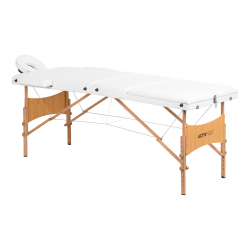 Bärbar massagebänk / behandlingssäng ACTIV 2 LUX vit, lutning, väska