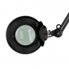 Förstoringslampa / arbetslampa S5 LED svart med stativ / hjul