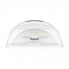 LED / UV nagellampa Glow S1 168W vit / silver
