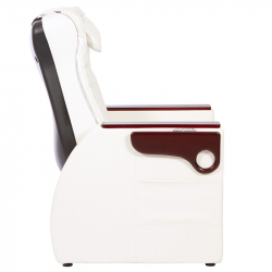 Elektrisk pedikyrstol VIBBEL LYRA med benstöd och massage vit