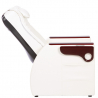 Elektrisk pedikyrstol VIBBEL LYRA med benstöd och massage vit