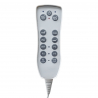 Elektrisk behandlingssäng / massagebänk AZZURRO SPA KRYSTAL 370-3 vit, 4-motor, uppvärmning