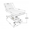 Elektrisk behandlingsbänk / massagebänk AZZURRO 684 1-motor vit