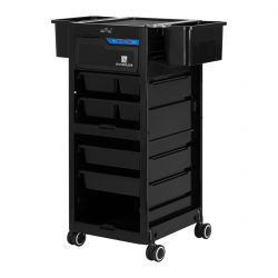 Frisörvagn GABBIANO 68UV svart med UV sterilisator