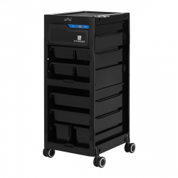 Frisörvagn GABBIANO 68UV svart med UV sterilisator