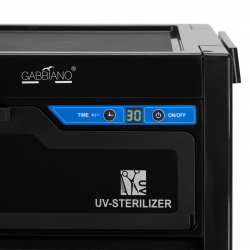 Frisörvagn GABBIANO 68UV svart med UV sterilisator
