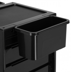 Frisörvagn GABBIANO 68UV svart med UV sterilisator