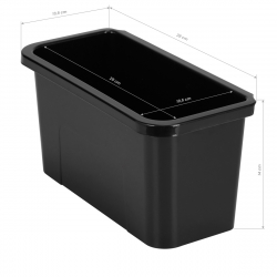 Frisörvagn GABBIANO 68UV svart med UV sterilisator