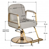 Frisörstol GABBIANO ACRI guld / beige