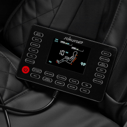 Massagefåtölj SAKURA STANDARD 801 svart / vit / röd