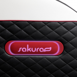Massagefåtölj SAKURA STANDARD 801 svart / vit / röd