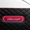 Massagefåtölj SAKURA STANDARD 801 svart / vit / röd