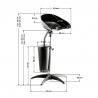 Bärbar / portabel / mobil schamponering GABBIANO FT35-1 10L behållare