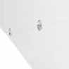 Elektrisk behandlingsbänk / massagesäng AZZURRO SPA KRYSTAL 370-3 vit, 4-motor