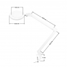 Förstoringslampa / bordslampa LED GLOW 8021 5 dioptrier