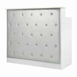 Receptionsdisk / kassadisk GABBIANO G26S vit / silver