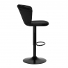 Barstol / receptionsstol 4Rico B801 svart sammet