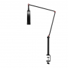 Arbetslampa / bordslampa Glow MX3 / Half Moon svart