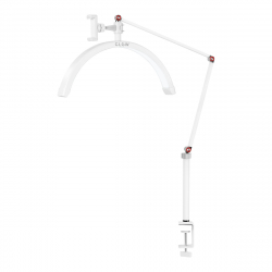 Arbetslampa / bordslampa Glow MX3 Half Moon vit