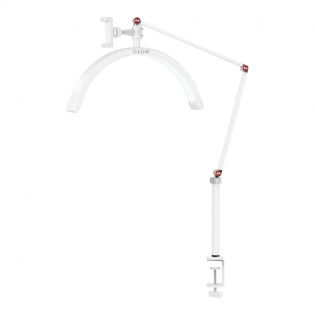 Arbetslampa / bordslampa Glow MX3 Half Moon vit