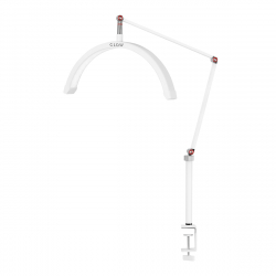 Arbetslampa / bordslampa Glow MX3 Half Moon vit