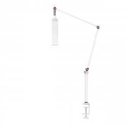 Arbetslampa / bordslampa Glow MX3 Half Moon vit