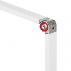 Arbetslampa / bordslampa Glow MX3 Half Moon vit