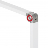 Arbetslampa / bordslampa Glow MX3 Half Moon vit