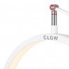 Arbetslampa / bordslampa Glow MX3 Half Moon vit